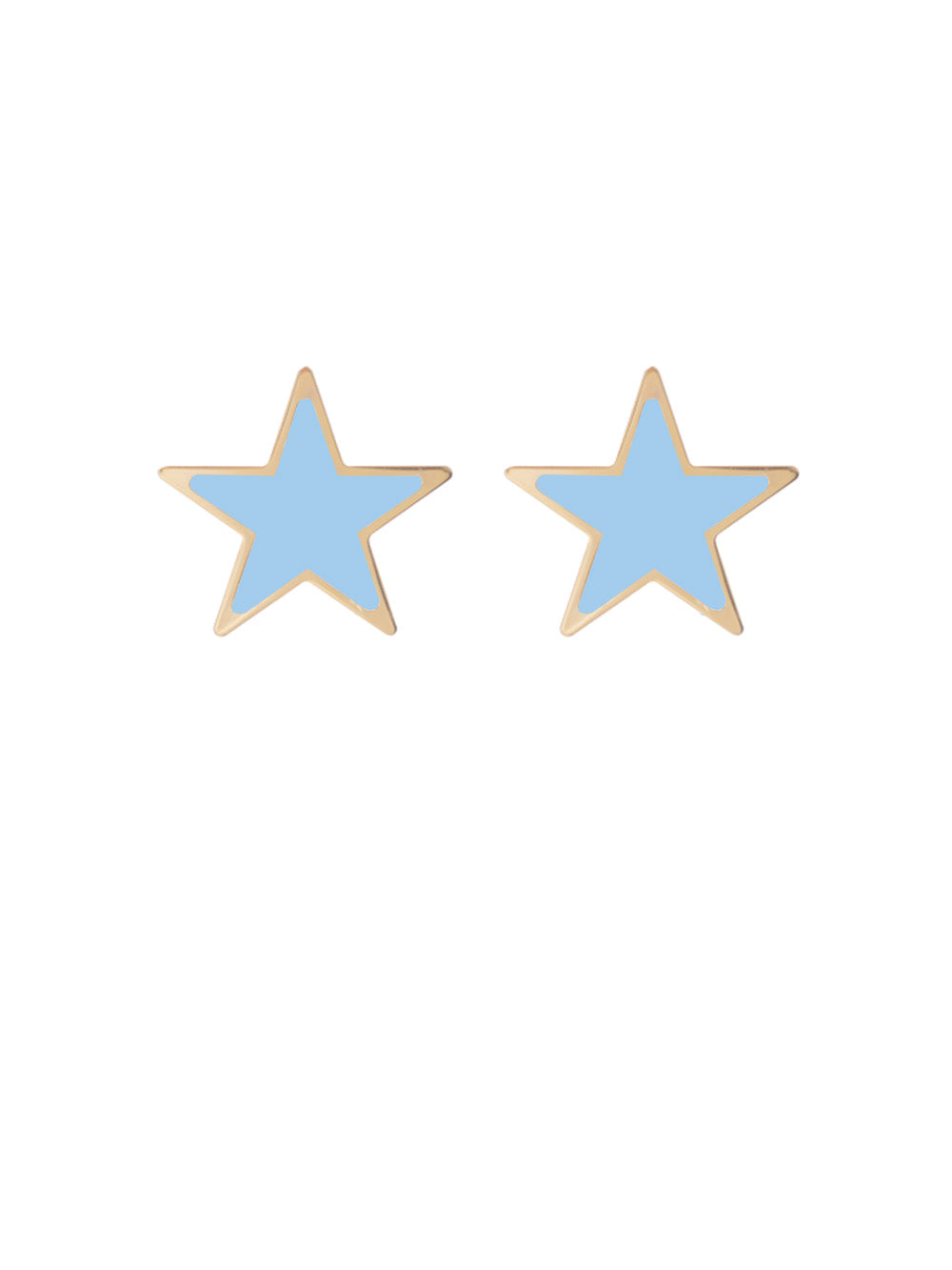 Elegant Gold-Plated Star-Shaped Earrings