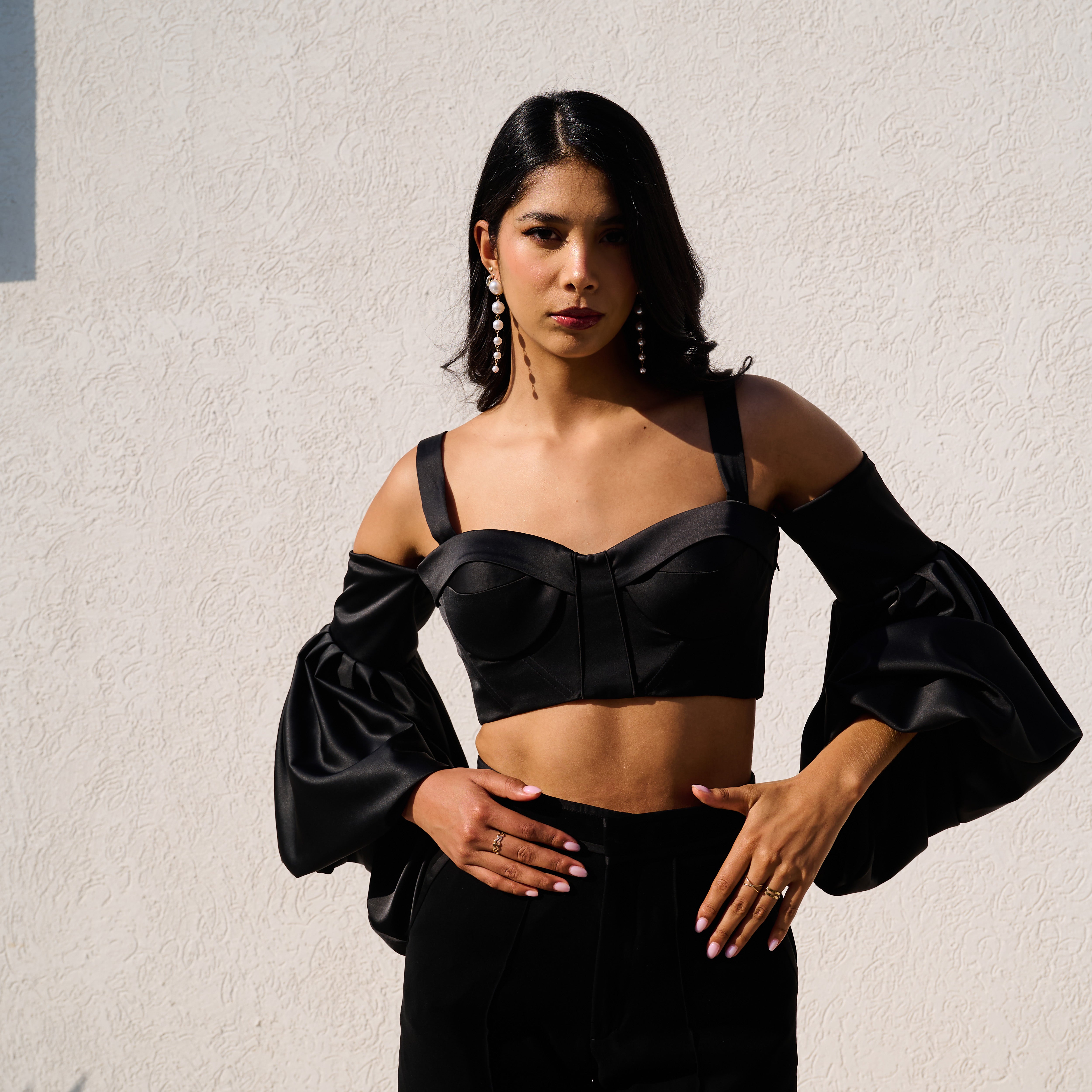 Panarea Corset Top with Side Draping