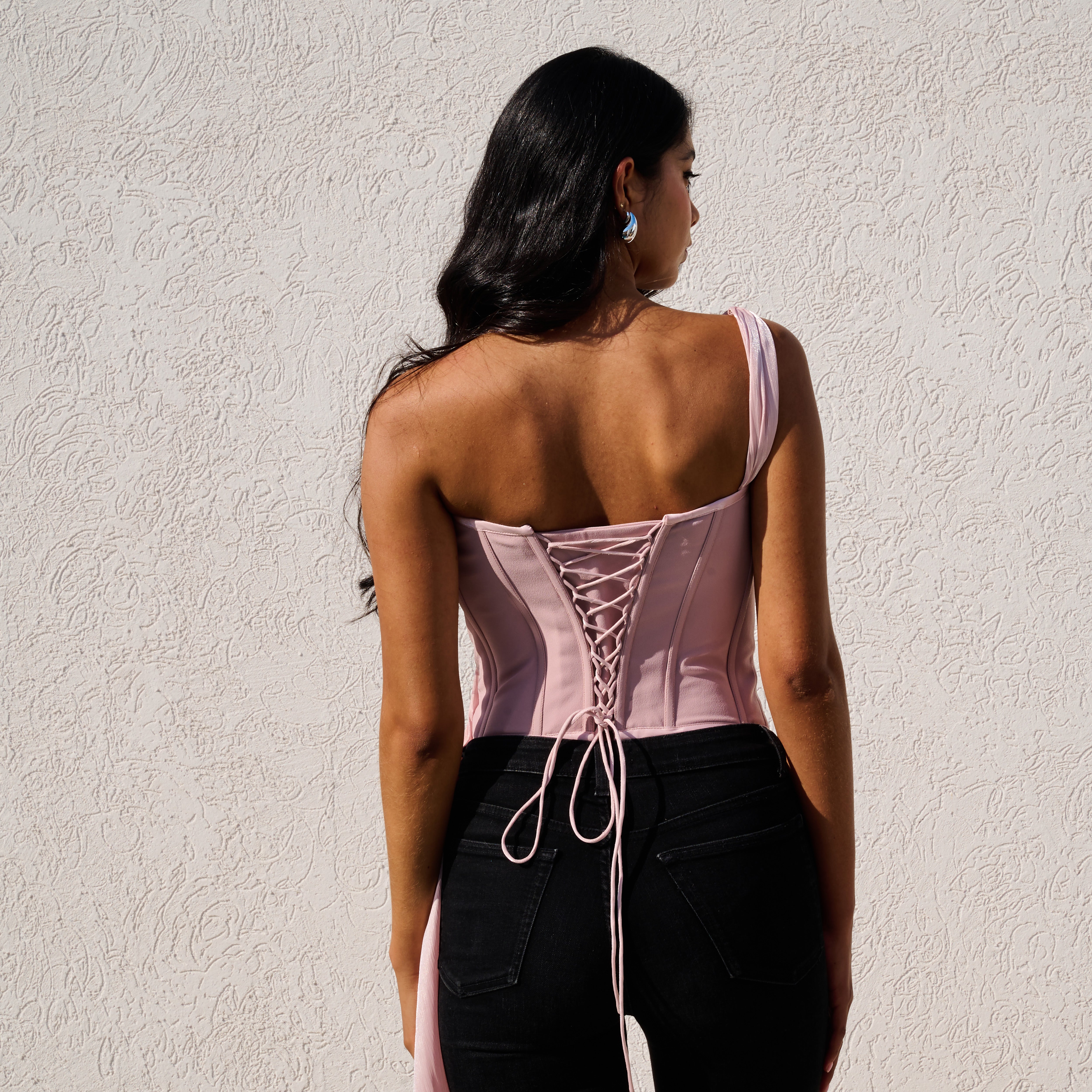 Panarea Corset Top with Side Draping
