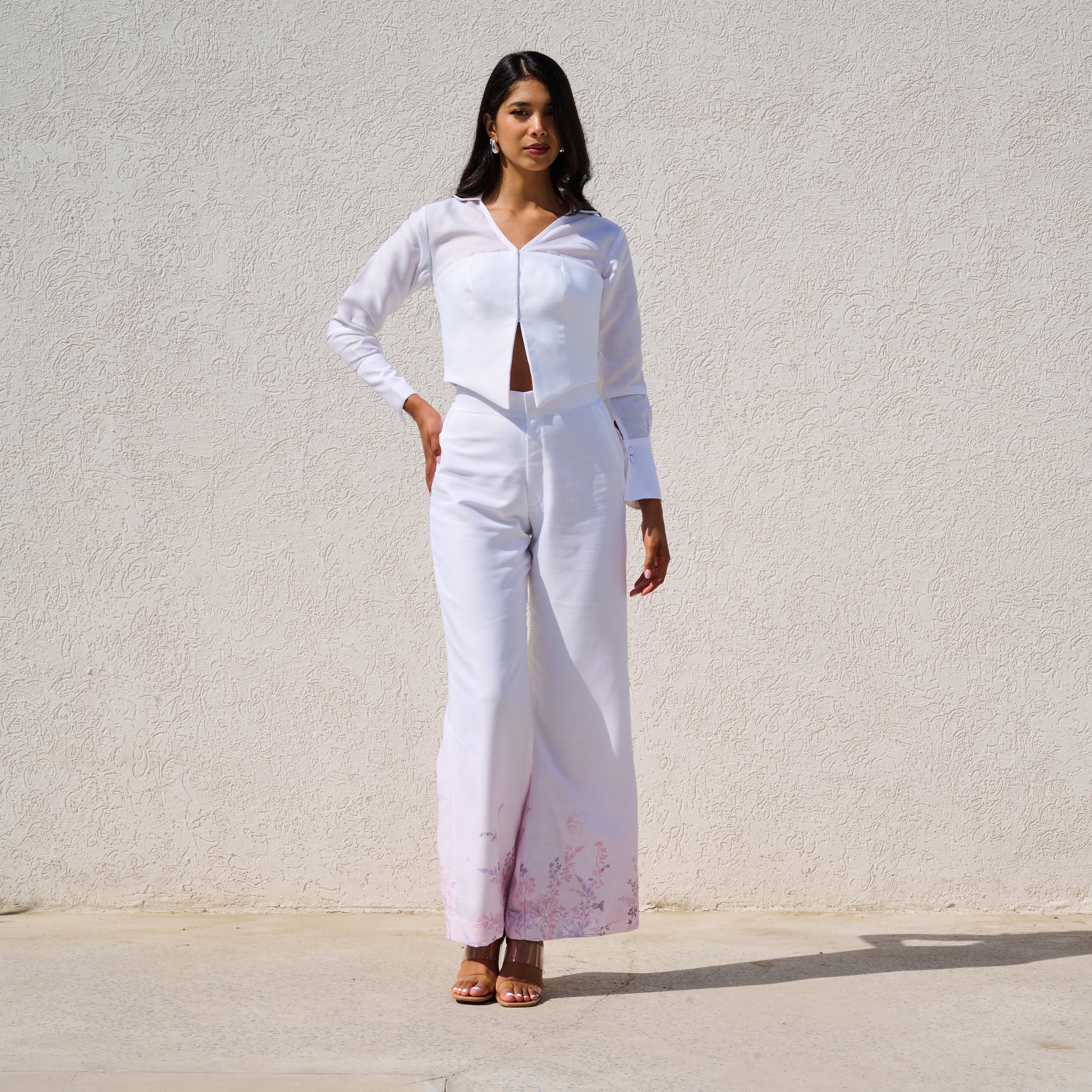 Kos Printed Linen Co-ord Set