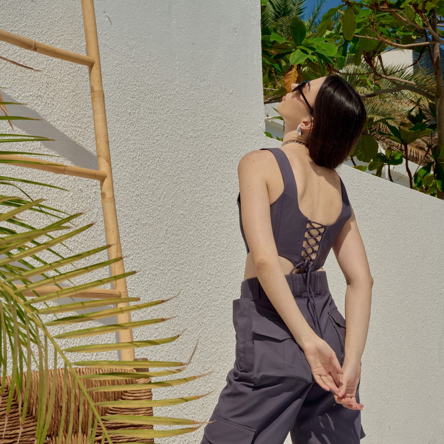 Space Grey Cargo Pants