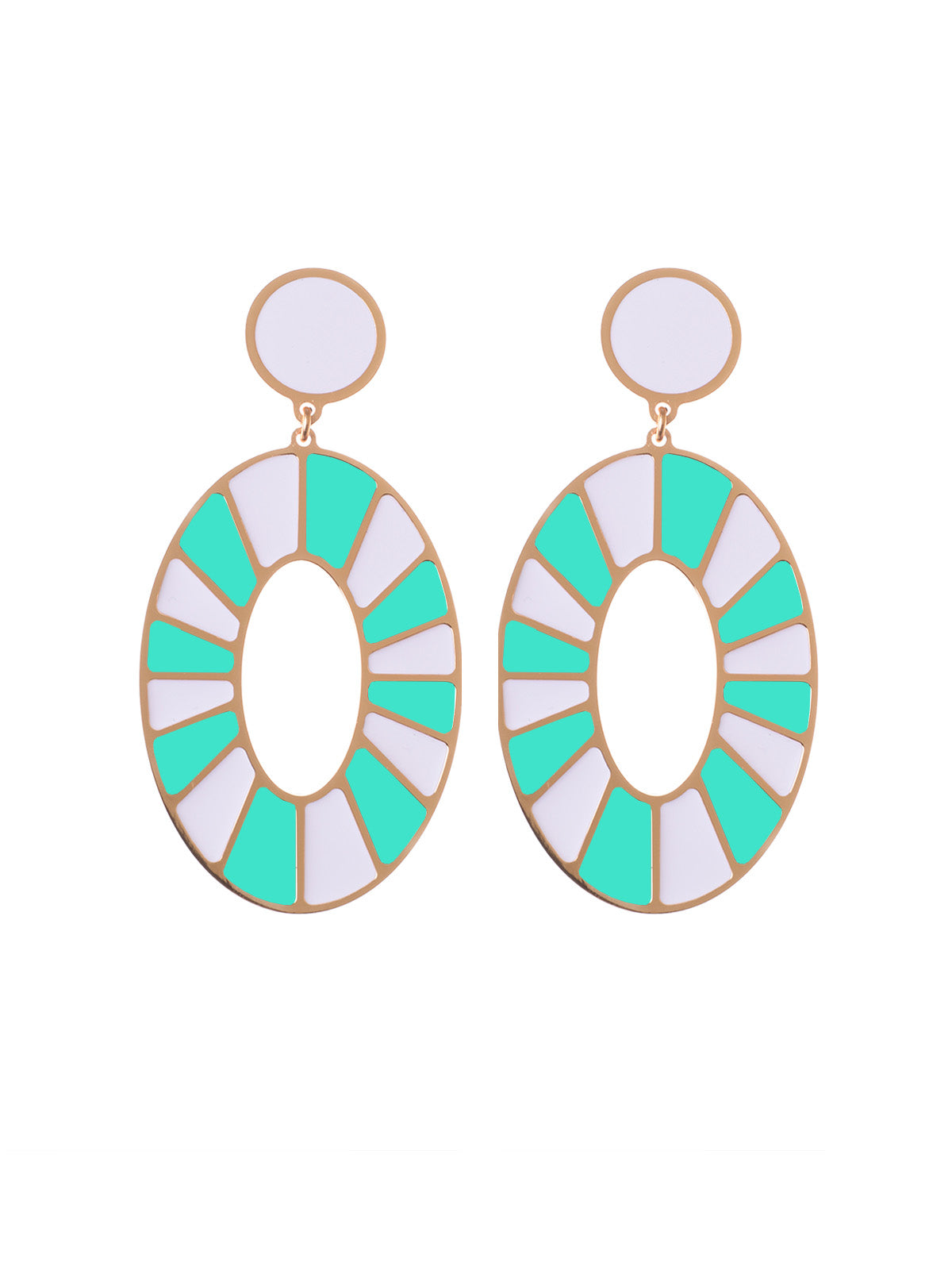 Circus Oval Earrings