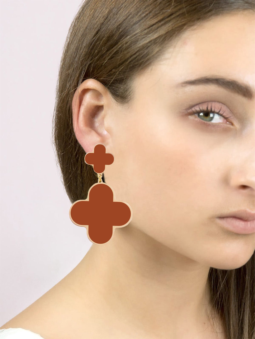 Flower Hoop Earrings