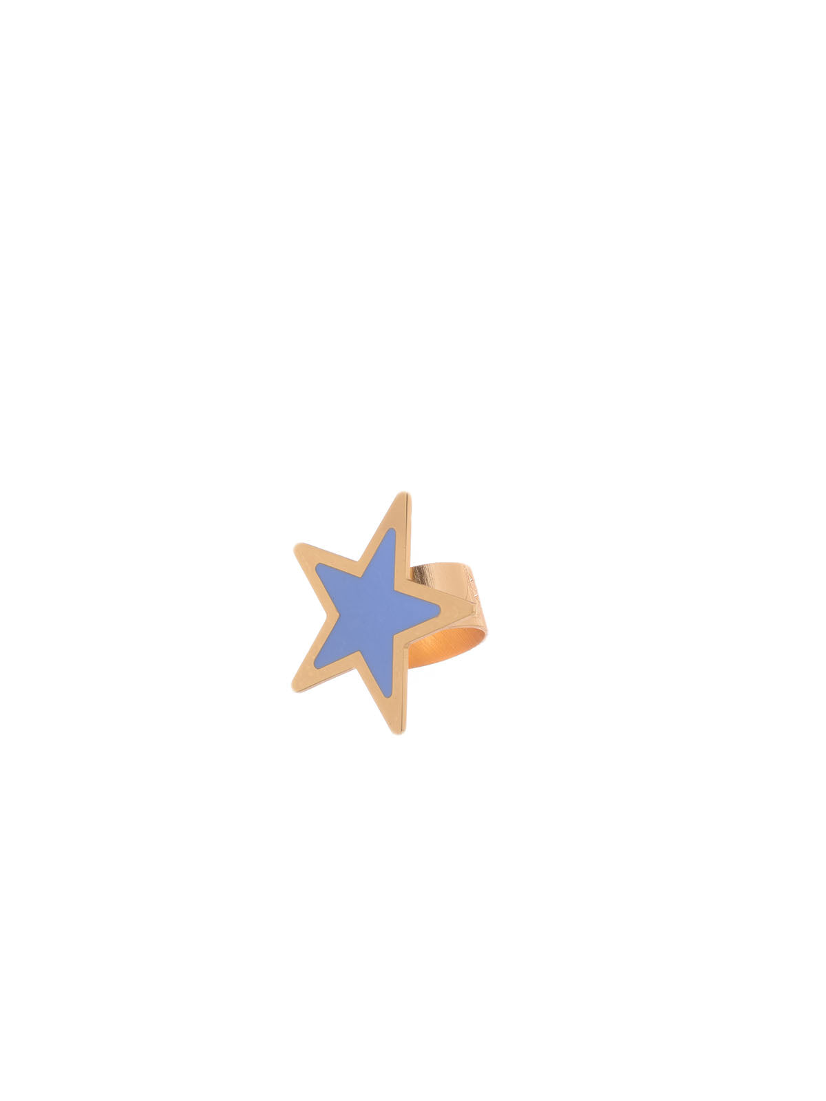 Elegant Gold-Plated Star-Shaped Ring