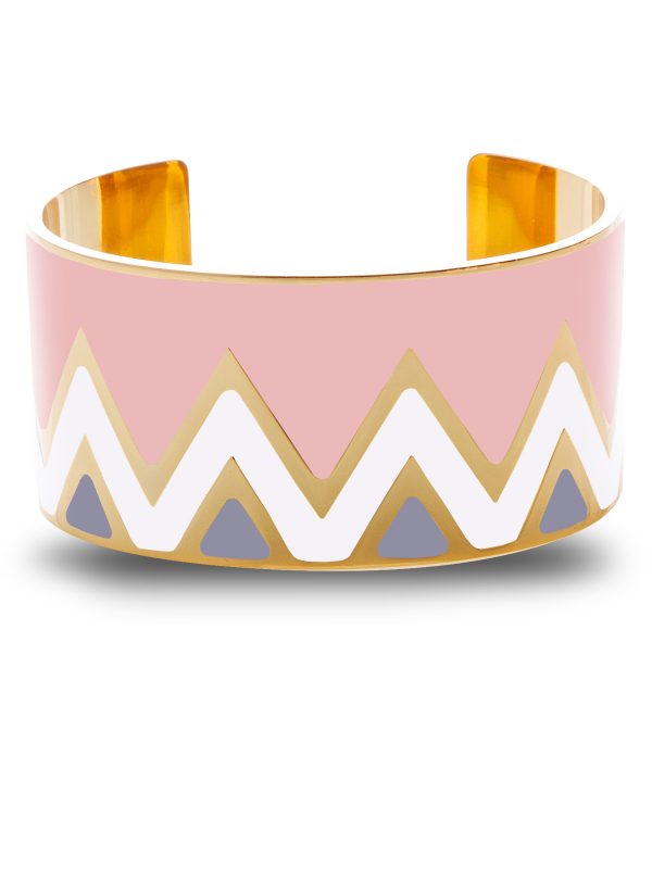 Pink Chevron Bangle