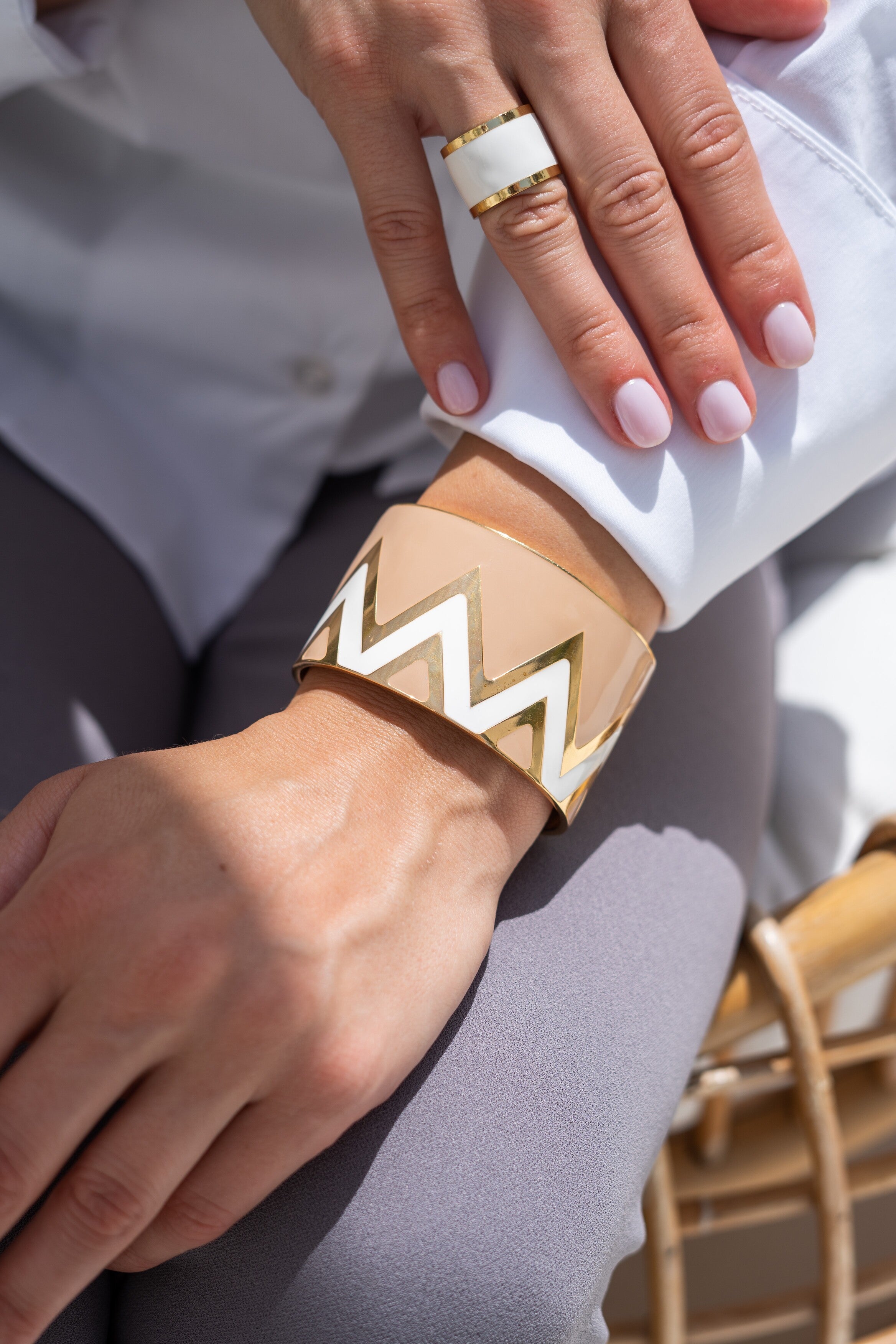 Closed Chevron Bangle