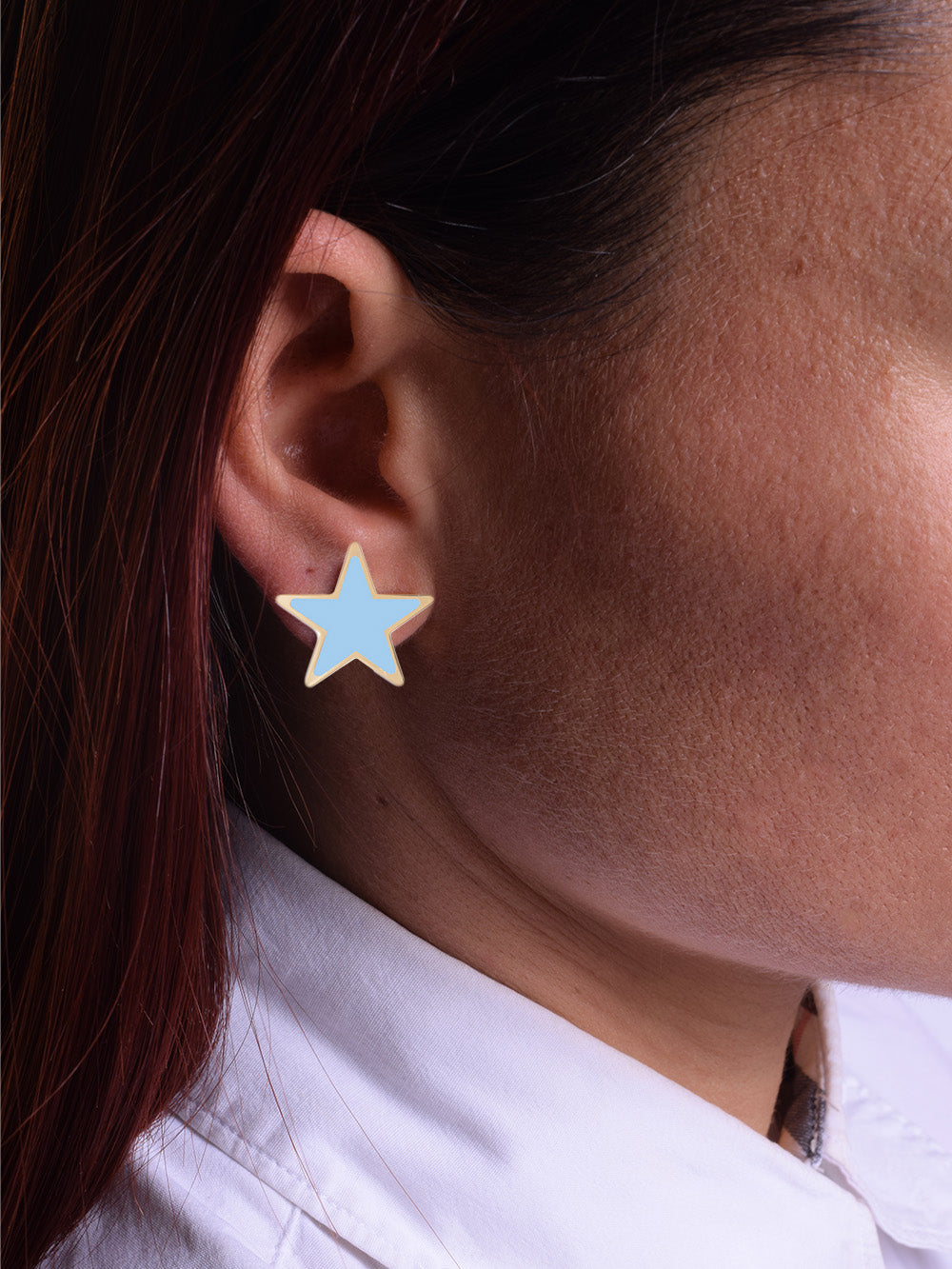 Elegant Gold-Plated Star-Shaped Earrings