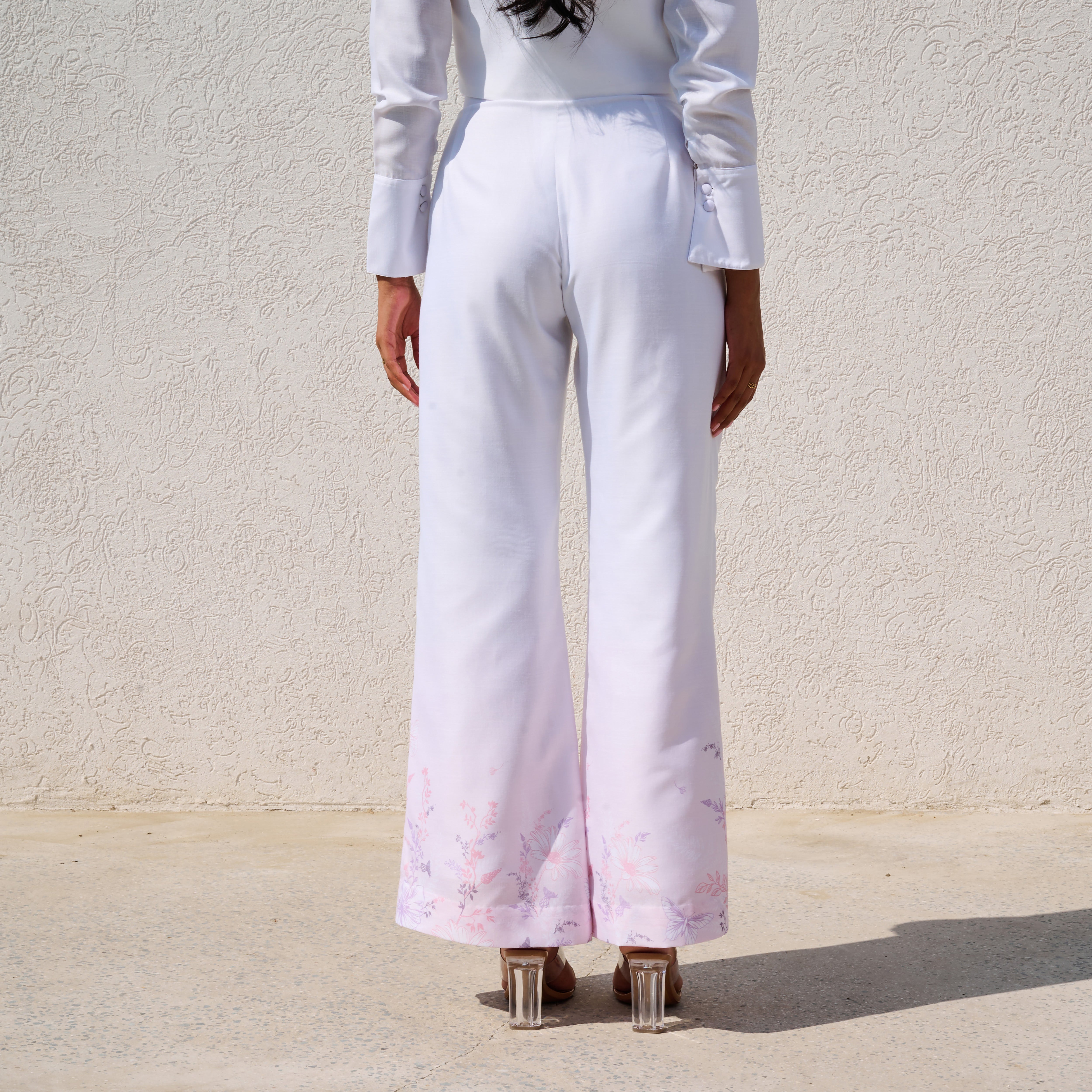 Kos Printed Linen Pants
