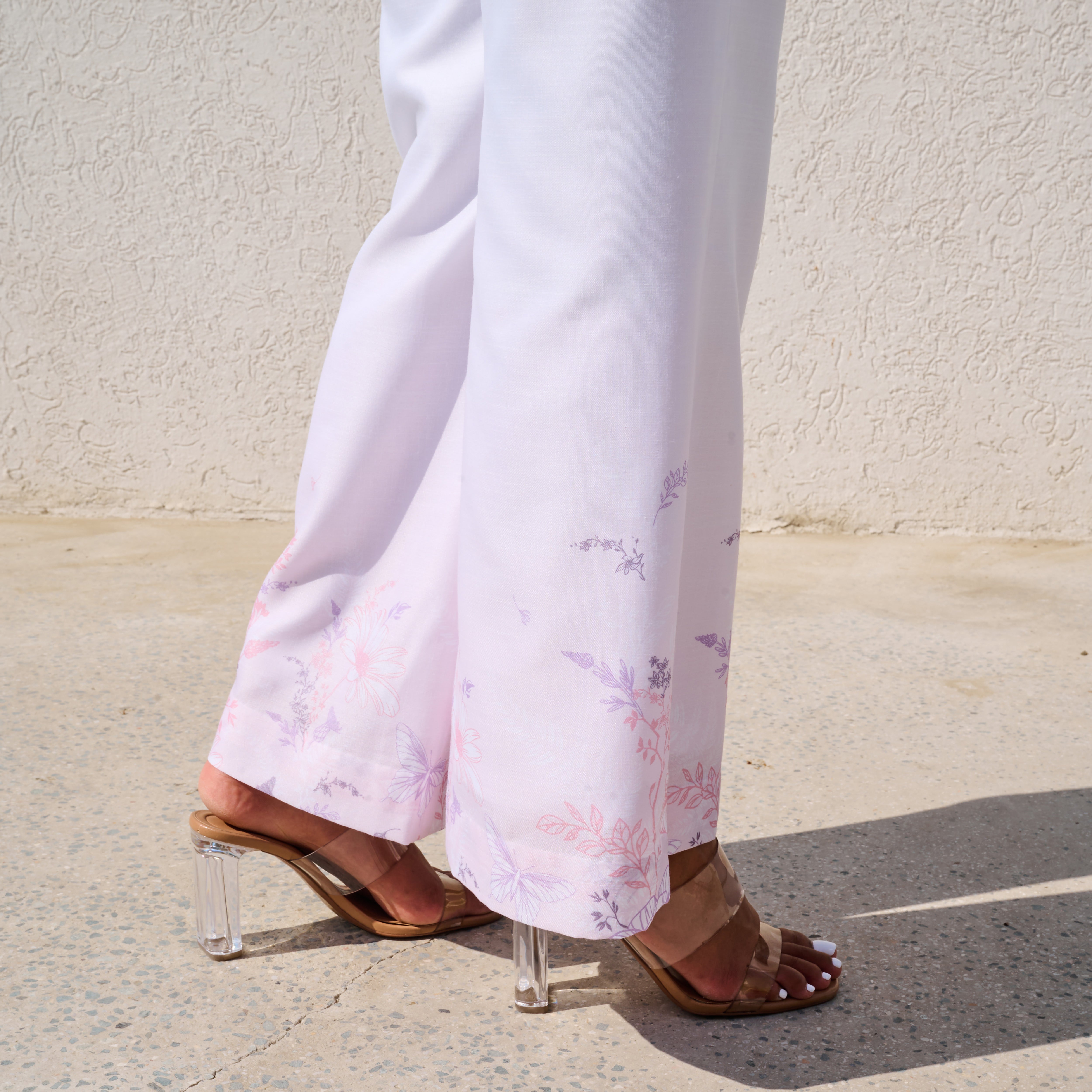 Kos Printed Linen Pants