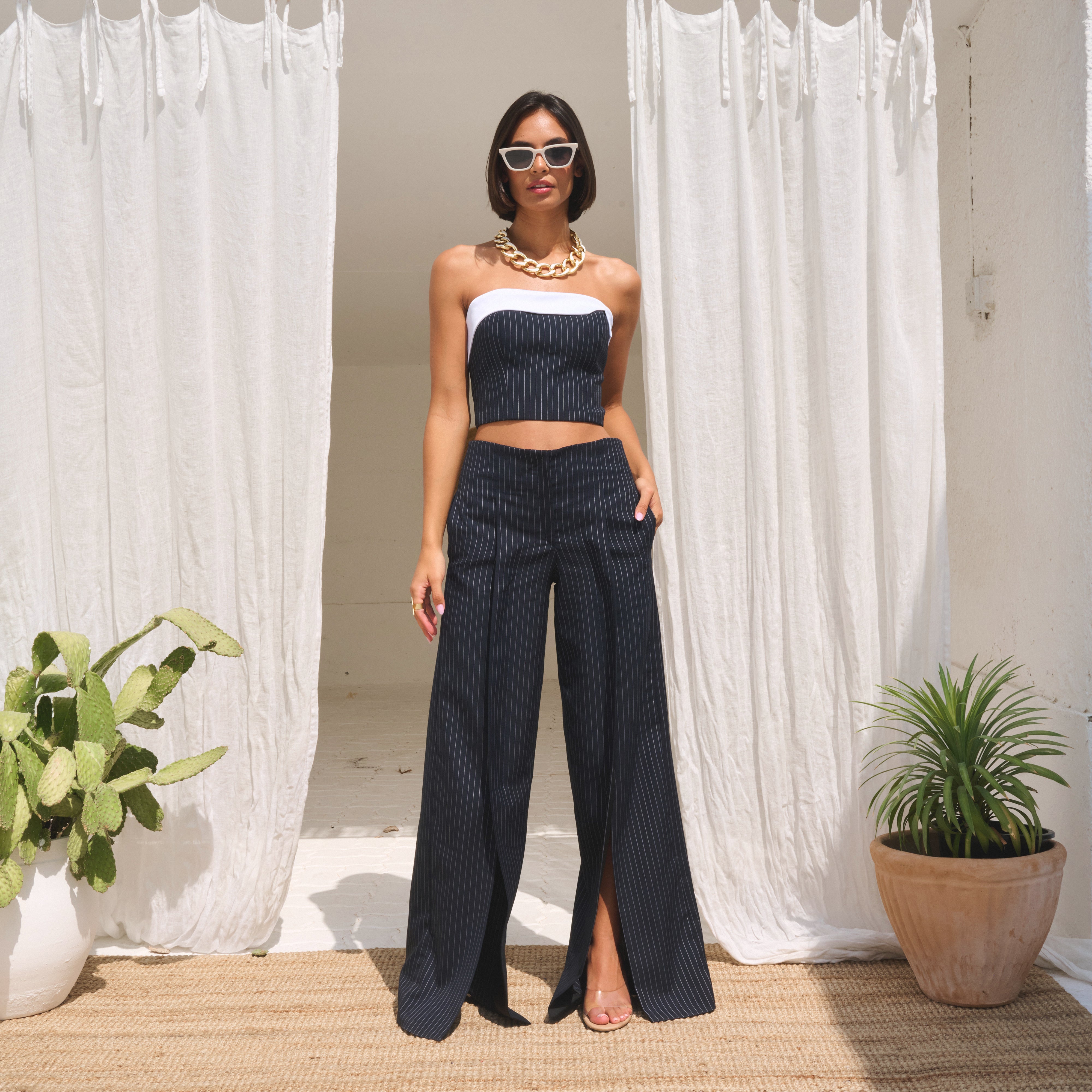 Themis Crop Top & Pants Set