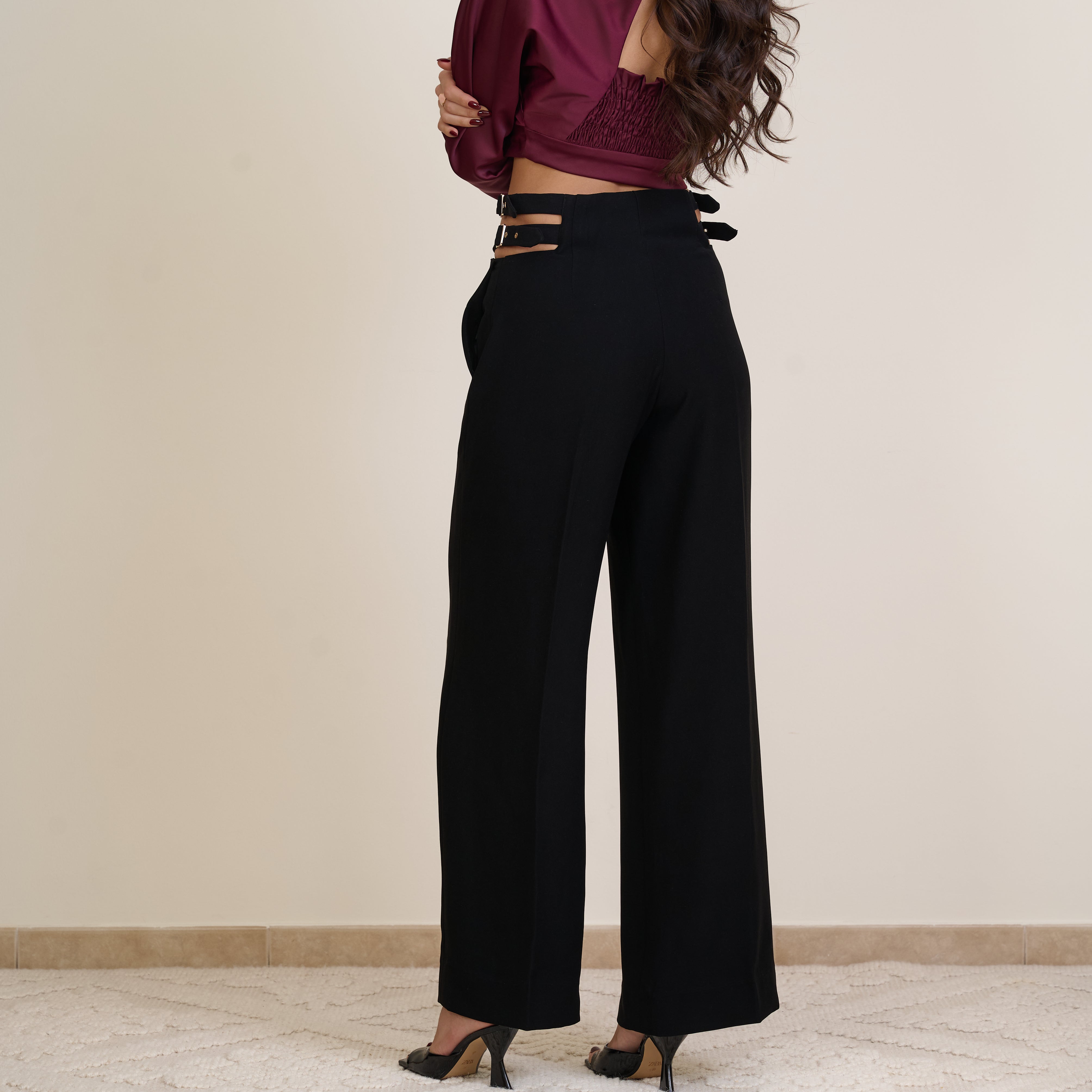 Bold Cut Out Trousers