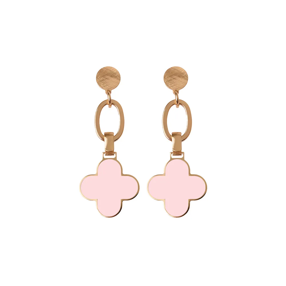 Four Leaf Clover Pendant Earrings